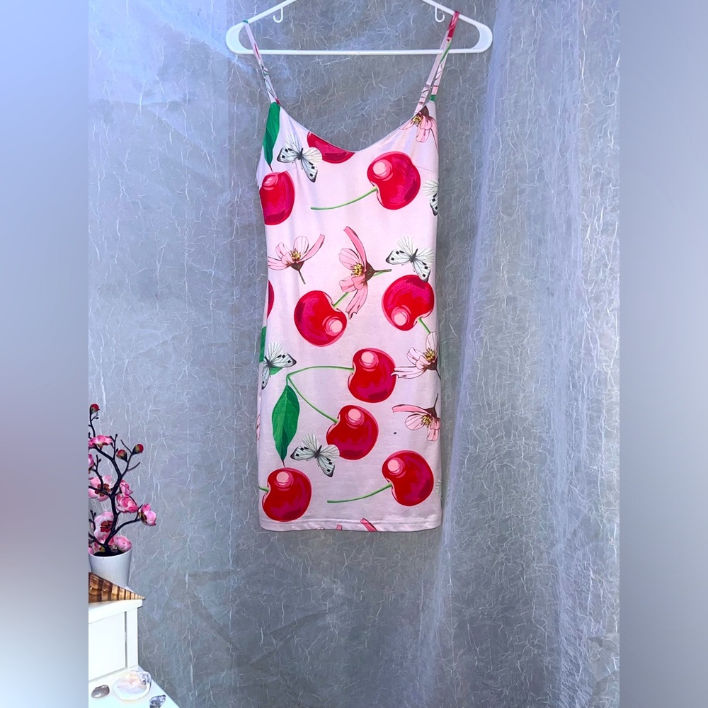 Adorable ! Cherry Blossom Sakura Mini Bodycon Dress